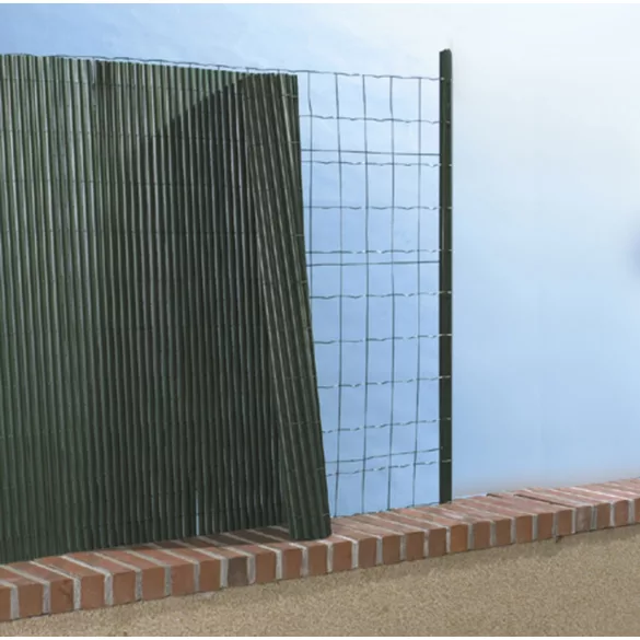 Szintetikus, félovális nádszövet - UV álló - 1m x 3m, zöld