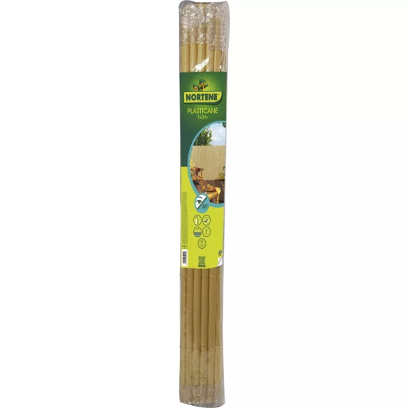 Szintetikus, félovális nádszövet - UV álló - 1m x 3m, bambusz
