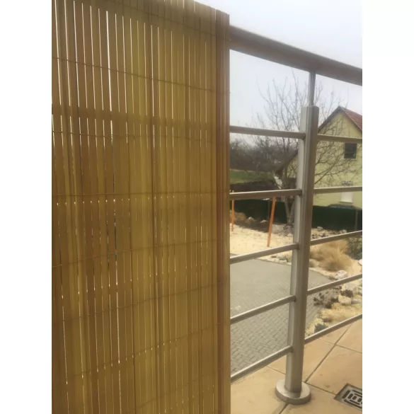 Szintetikus, félovális nádszövet - UV álló - 1m x 3m, bambusz