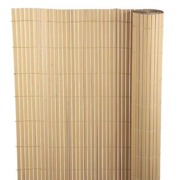 Szintetikus, ovális nádszövet - extra erős, UV álló - 1,5m x 3m, bambusz