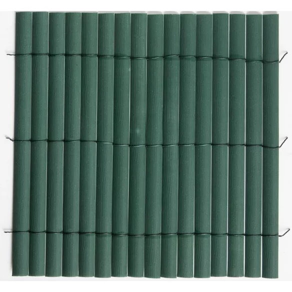 Szintetikus, félovális nádszövet - UV álló - 2m x 3m, zöld