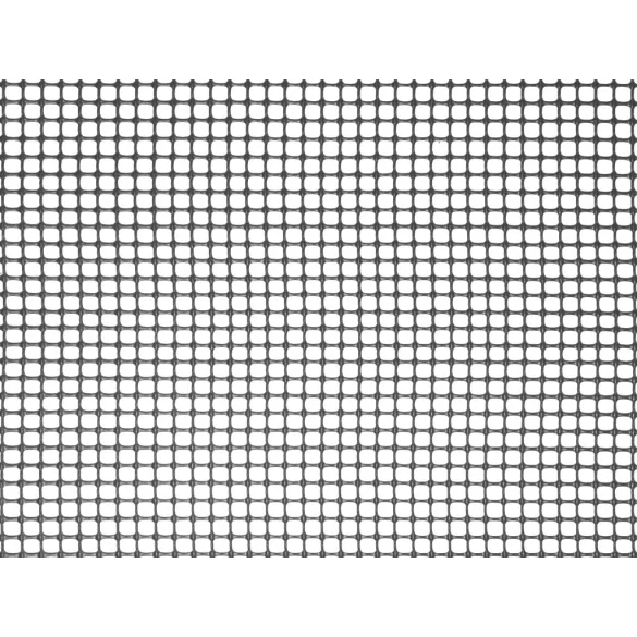 Műanyag kerti rács, antracit, szemméret: 5 x 5mm - 0,5 x 5m