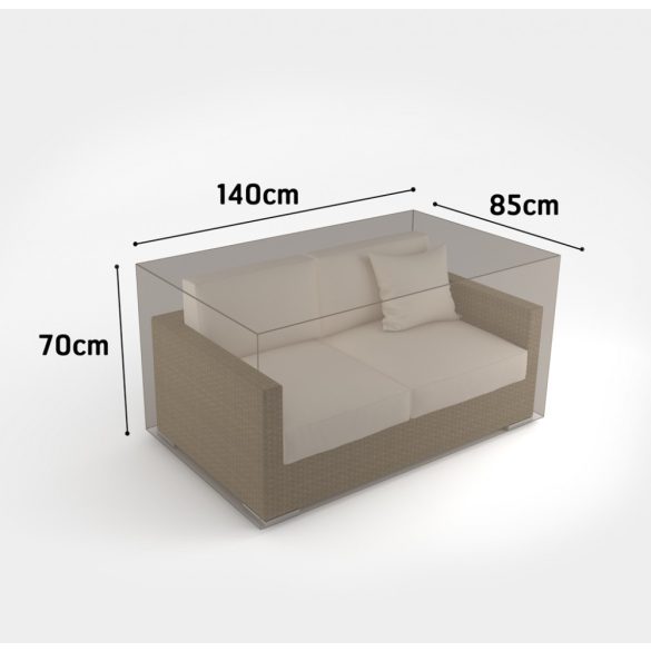 Okos bútortakaró kerti kanapéhoz - 140 x 85 x h.70cm, UV álló