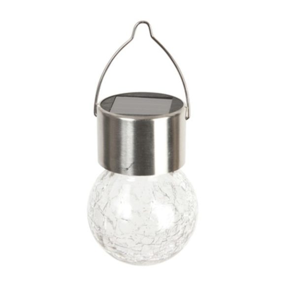 Törött üveg hatású, gömb alakú szolár lámpa vegyes - 6,5cm x 9cm