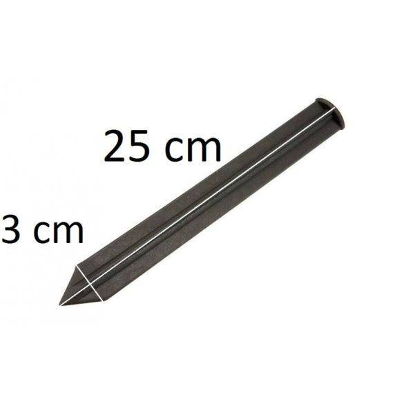Leszúró tüske műanyag ágyásszegélyekhez 12 db/csomag - 25cm, fekete