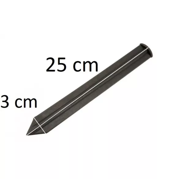 Leszúró tüske műanyag ágyásszegélyekhez 12 db/csomag - 25cm, fekete