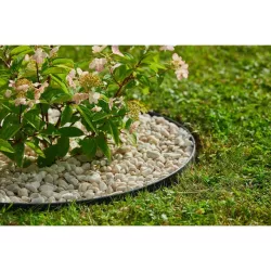   MŰANYAG ÁGYÁS-, ÉS GYEPSZEGÉLY - 100CM X 8CM X 5,8 CM, FEKETE (térkőszegély) BORDER