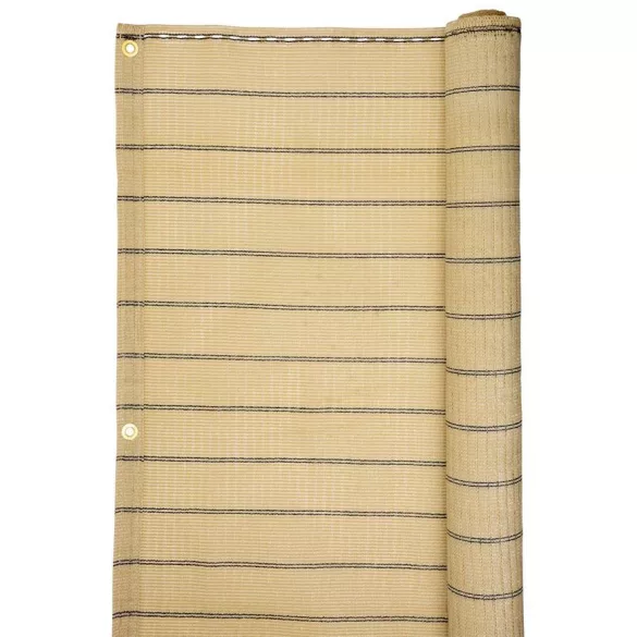 UV-álló luxus árnyékoló háló 1 x 5 m - 185 g/m2 - bézs