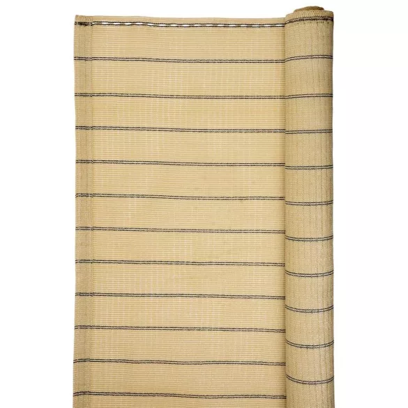 UV-álló luxus árnyékoló háló 1,5 x 50 m - 185 g/m2 - bézs