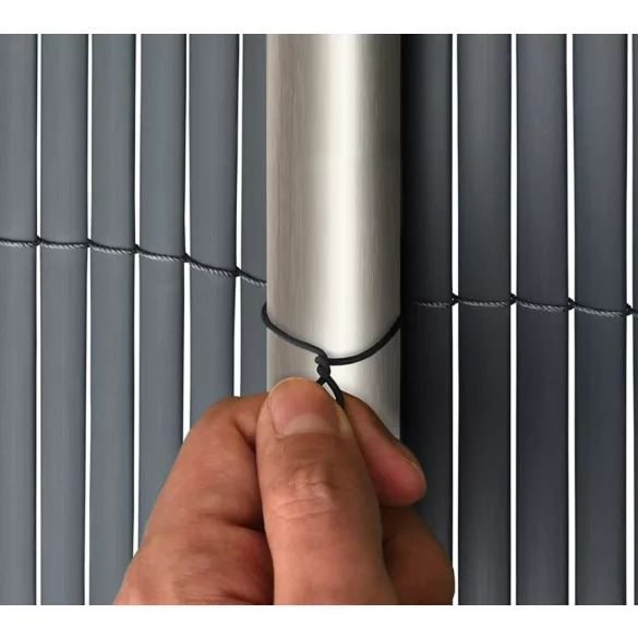 Szintetikus UV álló nádszövet - 1,5 m x 3 m - világos szürke