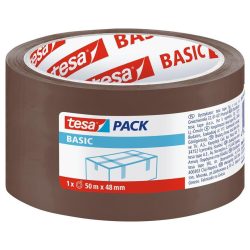 Tesa® BASIC tape, packaging, adhesive, brown, 48 mm, L-50m