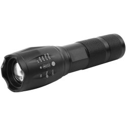   Lámpa SP Flashlight FL001, T6 150 lm, Alu, 2200mAh, power bank, Zoom, USB töltés