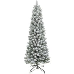   Karácsonyfa MagicHome Karácsony Clark, havas ezüstfenyő, 180 cm