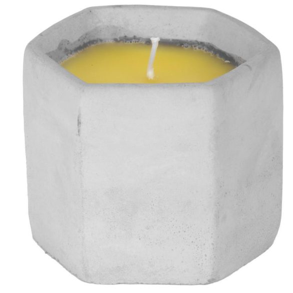 Citronella gyertya, cement, 85 g, repellens, 90x75 mm