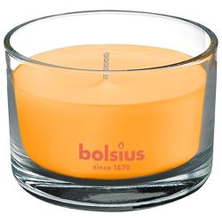   Gyertya Bolsius Jar True Scents 63/90 mm, illatos, mangó, üvegben