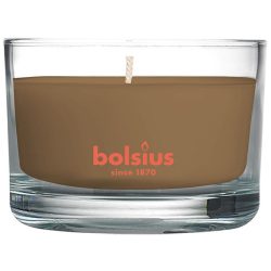  Gyertya Bolsius Jar True Scents 50/80 mm, illatosított, fahéj/alma, üvegben