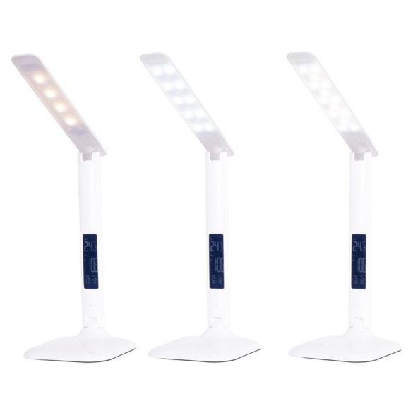Lámpa LED, asztali, szabályozható, fehér, képérnyővel, fényhőmérséklet kiválasztása , 6 W