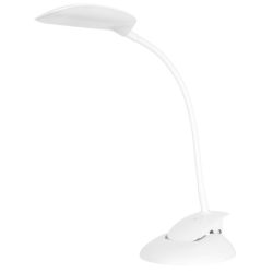   Lámpa LED, asztali, szabályozható, 2az1, fehér, alátét és fedel, 3 szinű fedel, 5 W, 4000 K