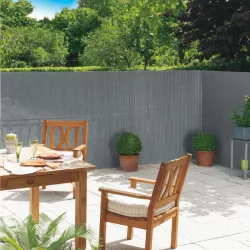   Szintetikus UV álló nádszövet - 0,9 m x 3 m - antracit szürke