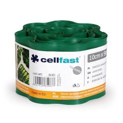 cellfast® pázsitszegély, zöld 100 mm, L-9 m