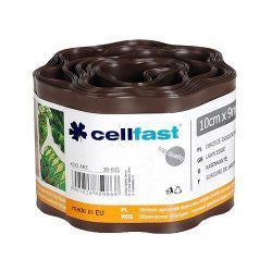 cellfast® pázsitszegély, barna 100 mm, L-9 m