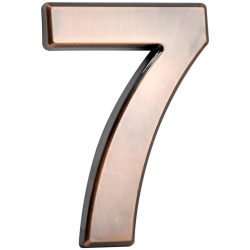   Číslo MagicHome '7', domové, s lepiacou páskou, bronzové, 70x100 mm, ABS