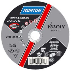   NORTON Vulcan A vágókorong 125x1,6x22 A46S-BF41, Acél-Inox
