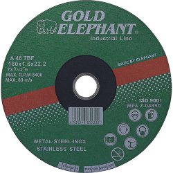   Gold Elephant 41AA 115 x 1,0 x 22,2 mm vágókorong, fémre és rozsdamentes acélra A46TBF
