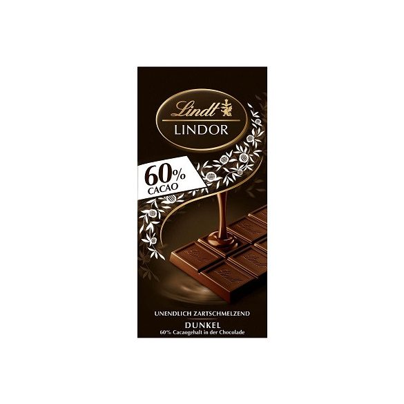 Lindt Lindor 100G Cacao 60% Étcsokoládé LNTL1004
