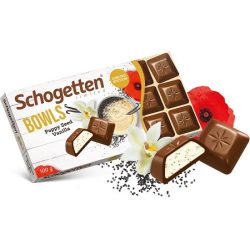   Schogetten Bowls vanilliával és mákkal töltött tejcsokoládé 100G