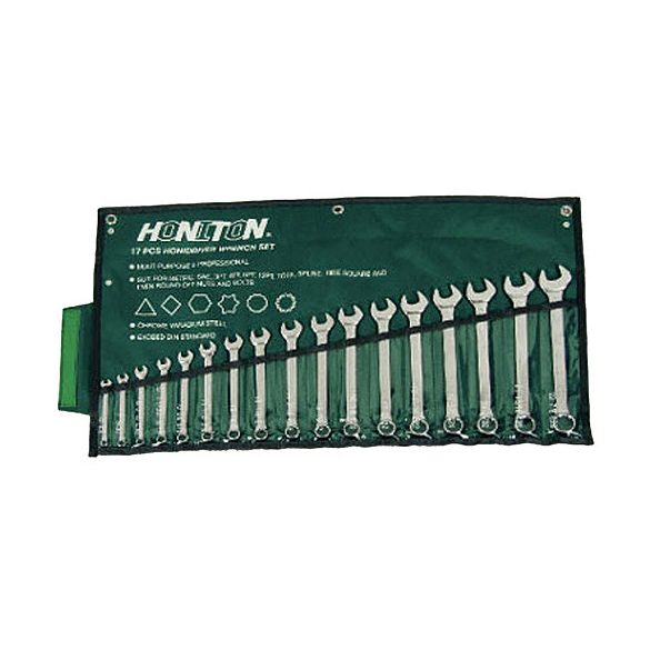 Készlet kulcsokkal HONITON 17 részes, 6-22mm