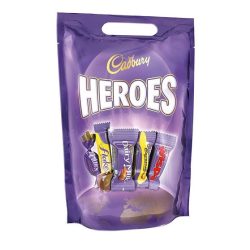 Cadbury 380G Heroes Vegyes Szeletes Válogatás