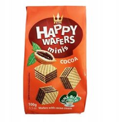 Happy Wafers Minis 100G Kakaó