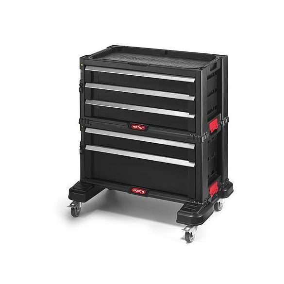Keter® cabinet 17199301, for tools, 5 drawers, 562x289x502 mm