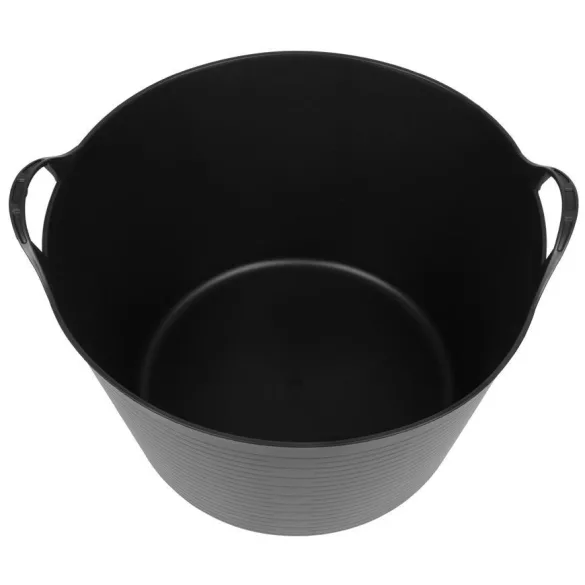 Vödör SP Flexi, fekete, burkoló, füles, 51,5x39 cm, 55 L