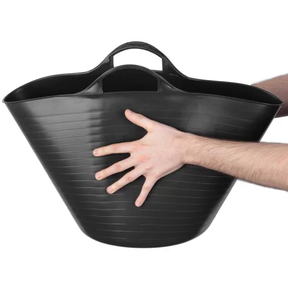 Vödör SP Flexi, fekete, burkoló, füles, 51,5x39 cm, 55 L