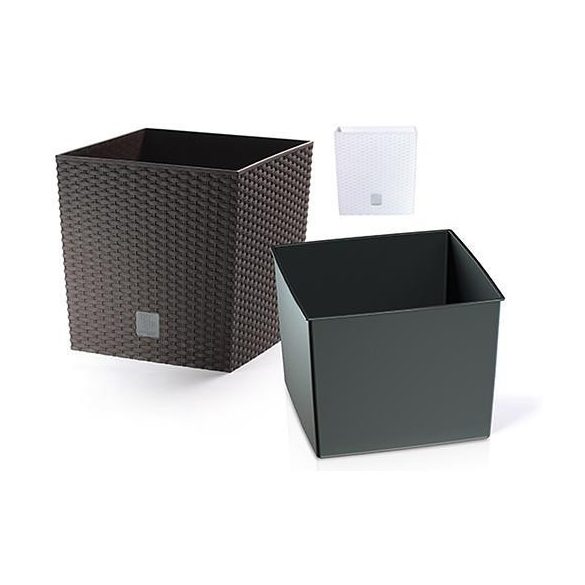 Virágcserép Rato low 400, barna