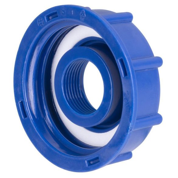 IBC tartály kupak, menetes, műanyag, 60 mm - 3/4"