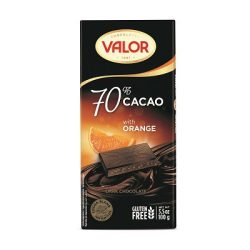 Valor 100G Étcsokoládé Narancsos,70% Kakaó