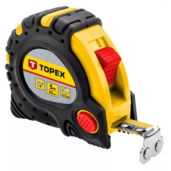 Mérőszalag Topex 27C345 5 M/25 MM mágneses