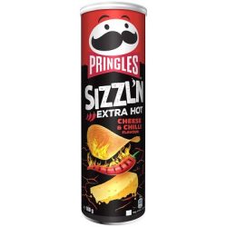 Pringles Sizzln 180G Extra Hot- Cheese&Chilli