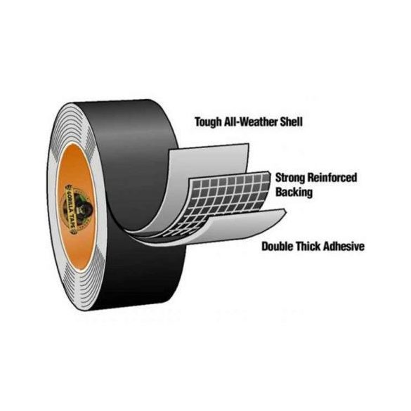 Gorilla Tape ragasztószalag 11m x 48mm - fekete