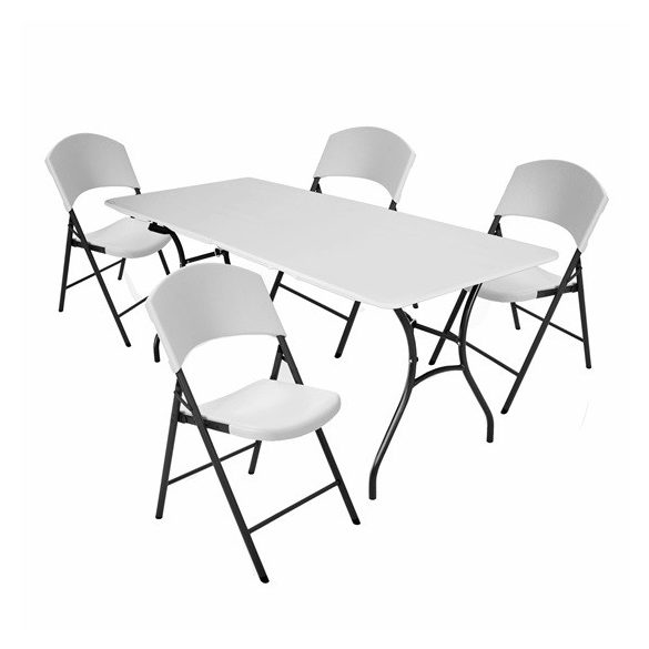 Lifetime szett (asztal + 4 szék) összecsukható családi 183 cm