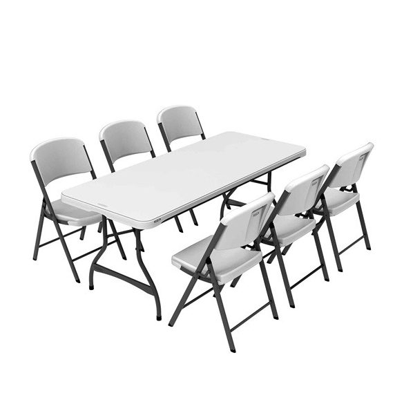 Lifetime szett (asztal + 6 szék) összecsukható 244 cm