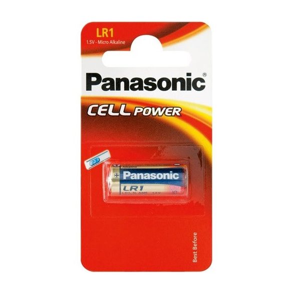 elem PANASONIC Cell Power 1,5 V alkáli LR1 riasztóhoz