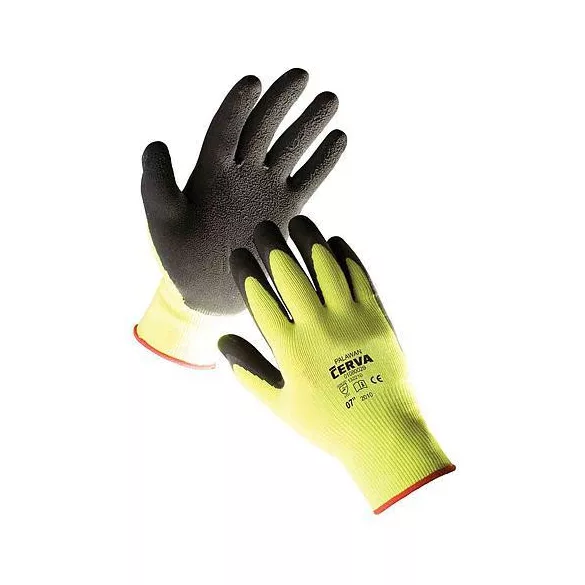 Palawan kesztyű - nylon, latex 7-es