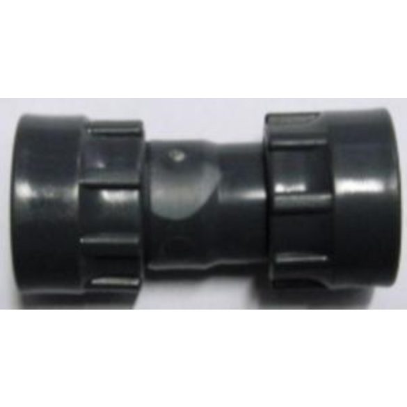 Hollanderes  1" egyenes összekötő BB szürke