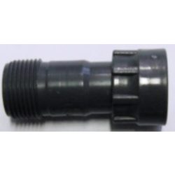 Hollanderes  1" egyenes összekötő KB szürke