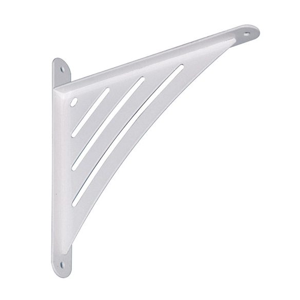 polctartó fém erősített díszes 194x200mm - fehér és fekete színben