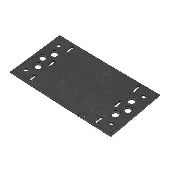 összekötő lemez  156 x 85 mm díszítőelemmel kiegészíthető fekete